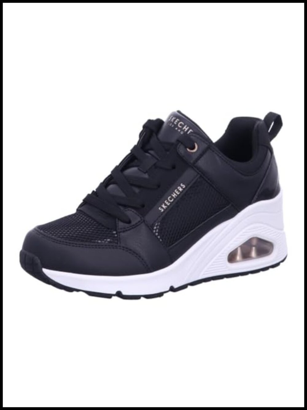 Wedge Sneaker with Air-Cooled Memory Foam and Skech-Air Cushioned Midsole